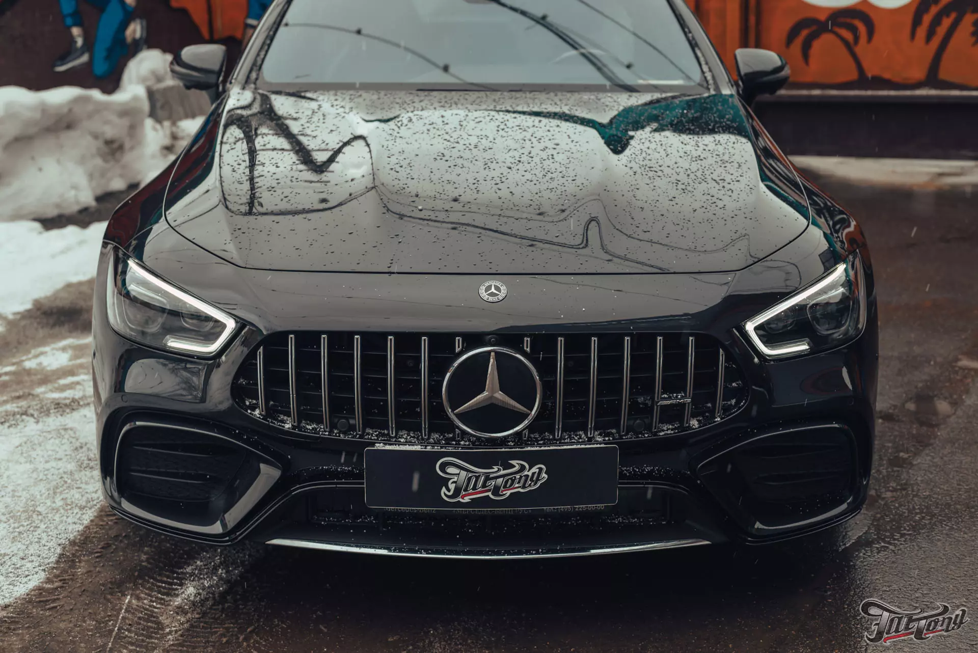 Mercedes-AMG GT 4 Door. Окрас бампера